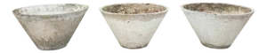 1970s Tapered Concrete W. Guhl Eternit Planter A+ Patina, 3 Pieces, Attributed
