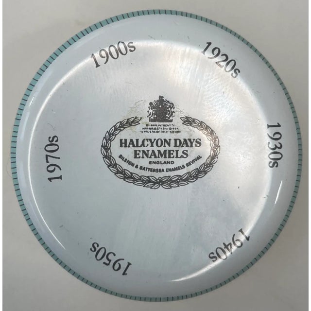 Halcyon Days Enamel Trinket Box, England For Sale - Image 4 of 6