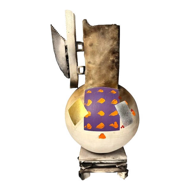 1980s Contemporary Ceramic Studio Pottery Art Vase on Stand For Sale