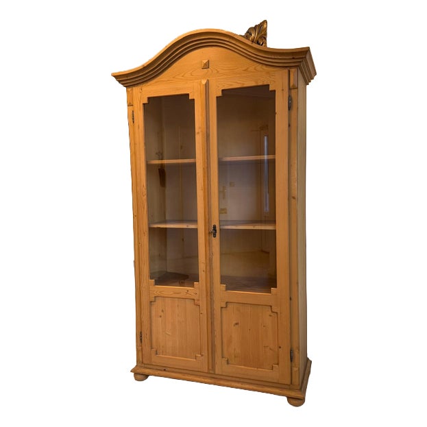 Antique Farmhouse Display Cabinet For Sale