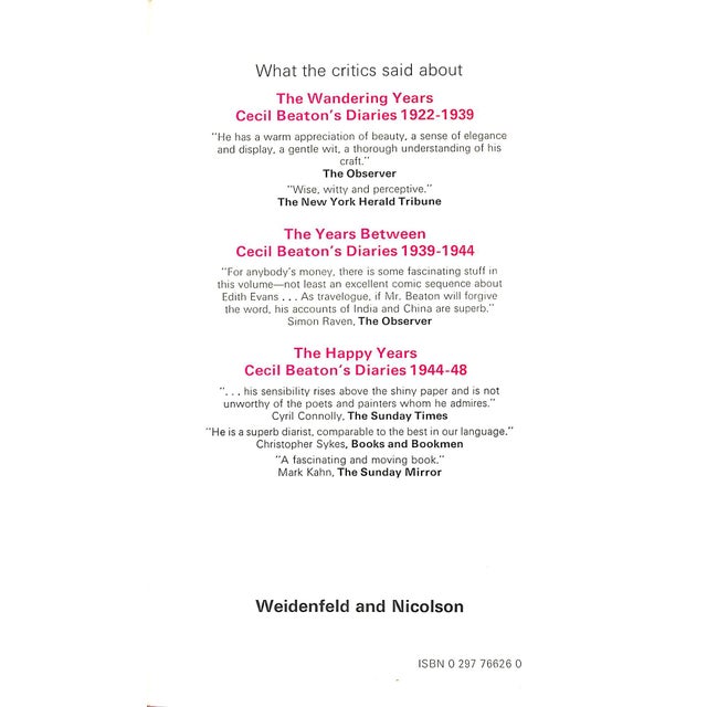 "The Strenuous Years: Diaries, 1948-55: Cecil Beaton's Diaries" 1973 Beaton, Cecil For Sale - Image 4 of 8