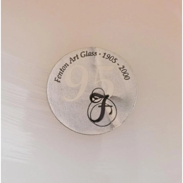 Ceramic Mid 20th Century Fenton K. Brightbill Signed Pink Satin Lily of the Valley 95th Anniversary Bell For Sale - Image 7 of 8