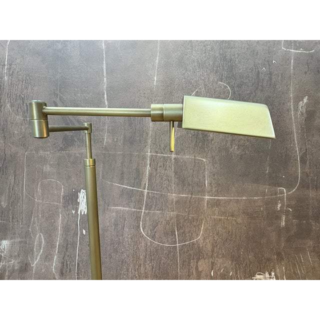Rh Métier Task Floor Lamp Lacquered Burnished Brass | Adjustable Swing Arm | Dimmable Task Lighting For Sale - Image 18 of 18