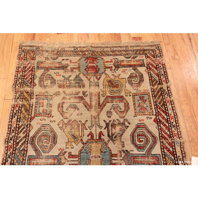Early 19th Century Nazmiyal Collection Antique Caucasian Dagestan Rug For Sale - Image 5 of 8