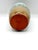 A beautiful artist signed studio pottery bud vase with a soft blue drip glaze over an earthy brown stoneware base. The...