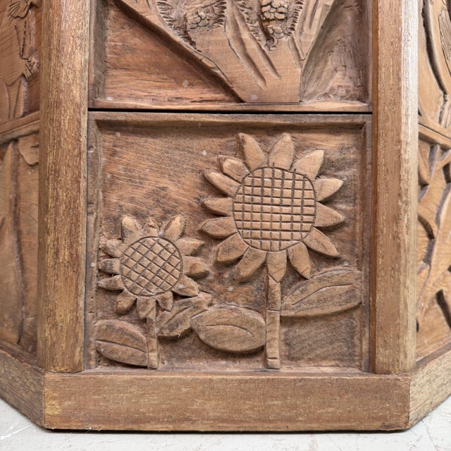 Japanese Wooden Plant Stand, 1996 For Sale - Image 4 of 18
