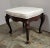 Queen Anne Mid-Century American Carved Mahogany Footstool by Sanford Furniture For Sale - Image 3 of 9