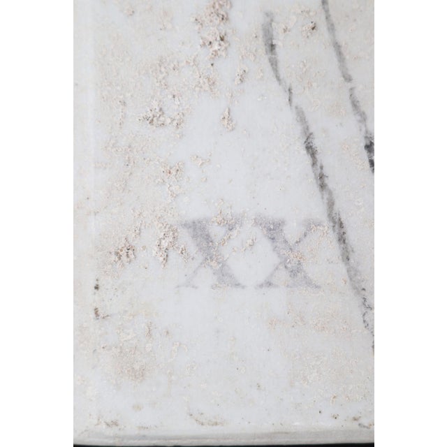 Mid 20th Century Reclaimed Square White Ceramic Flush Mount Toilet Paper Holder For Sale - Image 5 of 5
