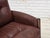 Vintage Scandinavian Armchair in Furniture Leather and Beech, 1970s For Sale - Image 6 of 18