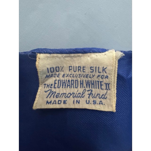 Rare 1968 Edward H. White II Memorial Fund Silk Scarf Apollo 1 – 1 of 200 For Sale In Houston - Image 6 of 7