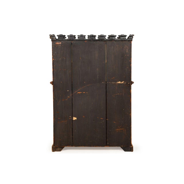 Regency Period Black and Gilt Painted Bookcase Cabinet, 19th Century For Sale - Image 6 of 18