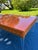 Mid-Century Modern Style High-Gloss Orange Lacquered Wood and Lucite Greek Key Coffee Table by Julio Jimenez For Sale - Image 14 of 17