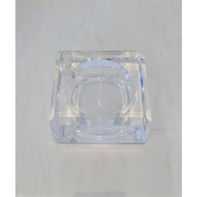 Mid-Century Modern Alessandro Albrizzi Lucite Ice Bucket | 1970s Italian Mid-Century Barware For Sale - Image 3 of 11