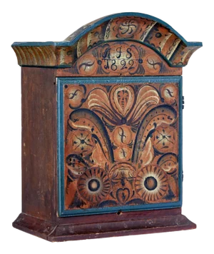 Swedish Painted Wall Cupboard