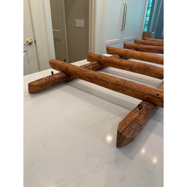 Rustic Farmhouse Cedar Hanging Pot Rack Chairish