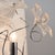 Silver Chrome Sconce with Clear Murano Glass Flowers, Italy, 1990s For Sale - Image 8 of 12