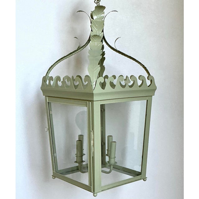 Vintage Timothy Langston Georgian Hall Lantern For Sale - Image 11 of 12