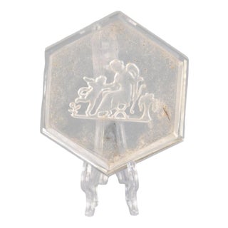 Crystal Intaglio Salt Cellar by Heinrich Hoffmann For Sale