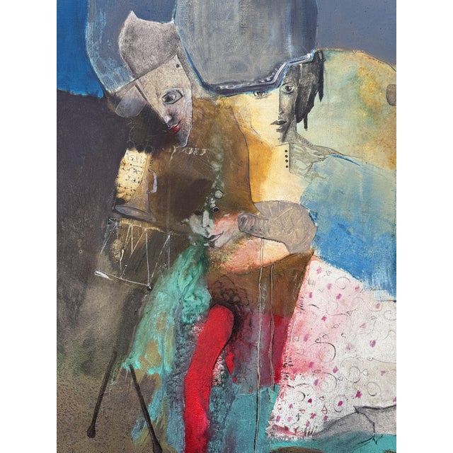 Antonio Collado, Paradoxa, 1990s, Oil Painting on Canvas For Sale - Image 4 of 6