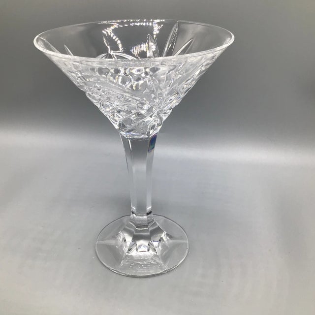 Dublin Cut Crystal Martini Glass by Godinger - 1 For Sale In Sacramento - Image 6 of 12