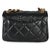 Traditional Black Quilted Lambskin Small Colour Match Flap Bag For Sale - Image 3 of 9