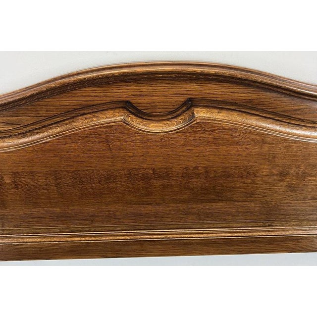 Vintage French Style King Size Bed Frame in Oak For Sale - Image 10 of 13