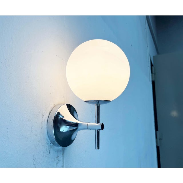 Mid-Century Modern Swiss Space Age Type 1802 Chrome Sconce by E.R. Nele for Temde, 1960s For Sale - Image 16 of 16