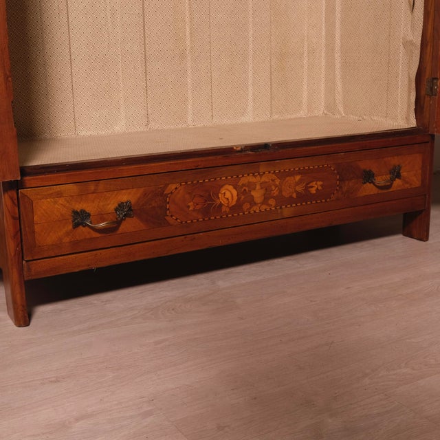 Vintage Art Nouveau Inlaid Wardrobe, 1920s For Sale - Image 9 of 18