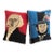 Vintage Hooked Wool Presidential Pillows, a Pair For Sale
