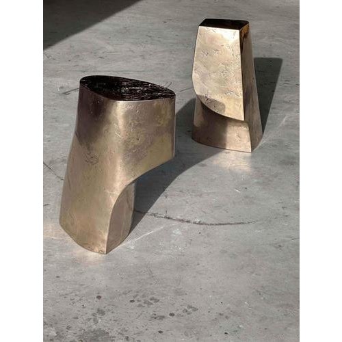 Not Yet Made - Made To Order Limited Edition Lost Wax Casted Bronze Palm Side Table by Vogel Studio For Sale - Image 5 of 7