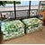 Hollywood Regency Custom Green Botanical Print Ottoman - Palm Beach For Sale - Image 3 of 4