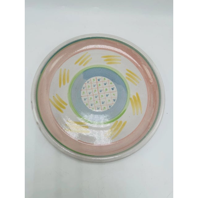 Mackenzie Childs Style Studio Pottery Platter For Sale - Image 4 of 5