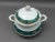 Mid 20th Century Cocema Fes Morocco Prestige Design Green & Gold Porcelain Covered Soup Tureen For Sale In Miami - Image 6 of 9