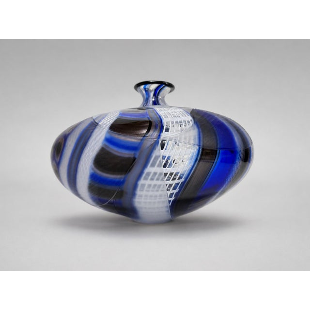Signed to bottom: 2008 Schiavon - 1/1. This Murano glass vase by Massimiliano Schiavon is a finely executed example of...