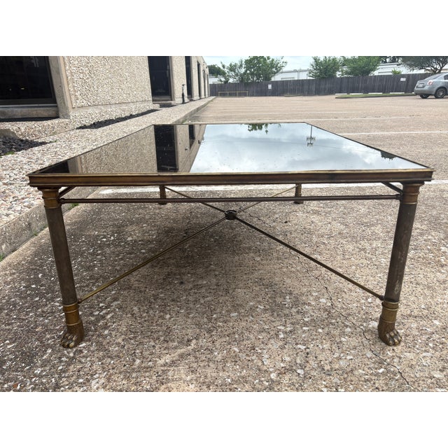 Metal 1940s Italian Neoclassical Style Bronze Cocktail Table For Sale - Image 7 of 11