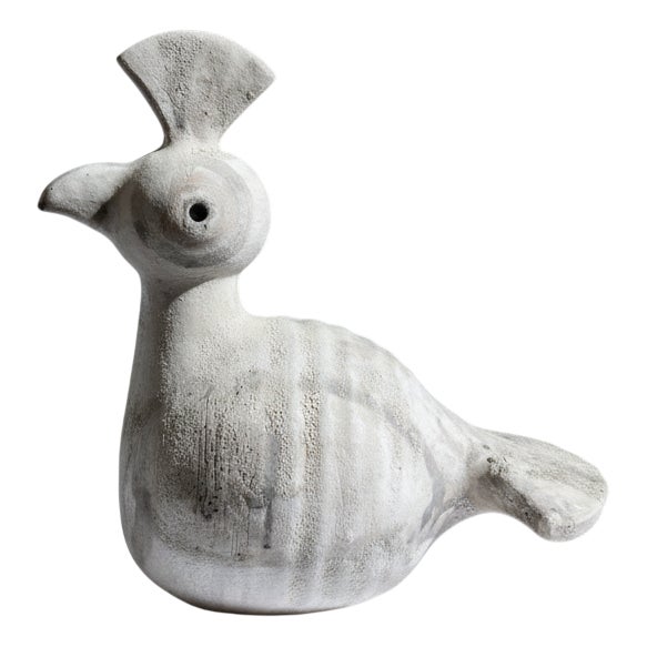 Vintage Terracotta Bird by Aldo Londi, 1960 For Sale