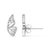 Haus of Brilliance .925 Sterling Silver 1/6ct TDW Diamond Butterfly Earrings, Pair For Sale - Image 4 of 4