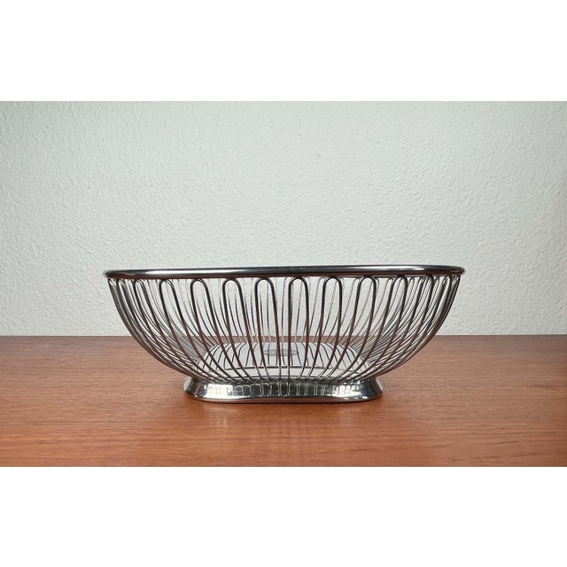 Italian Postmodern Stainless Steel Fruit Bowl from Alessi, 1980s For Sale - Image 6 of 15