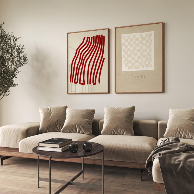 Contemporary Minimalist Abstract Prints - Set of Two For Sale - Image 4 of 4