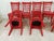 Red Dining Chairs - set of 8 For Sale - Image 10 of 13