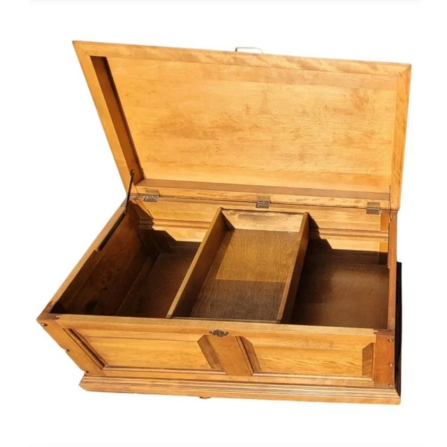 1972 Pennsylvania House Solid Cherry Campaign Style Storage Chest