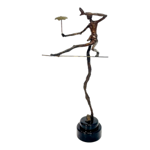 Victor Salmones Bronze Sculpture "El Acrobata" Signed & Numbered, Mexico 1980's