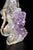 Hand-Carved Gemstone Tiger Agate on Amethyst Rock For Sale - Image 12 of 13