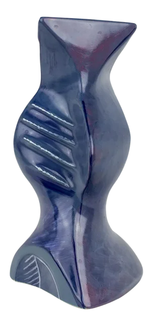 Kent Potteries FleshPot Blue Sculptural Vase