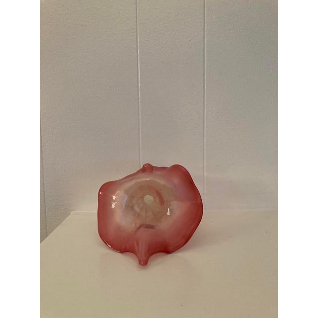 Glass Vintage Hand-Blown Art Glass Vase For Sale - Image 7 of 11