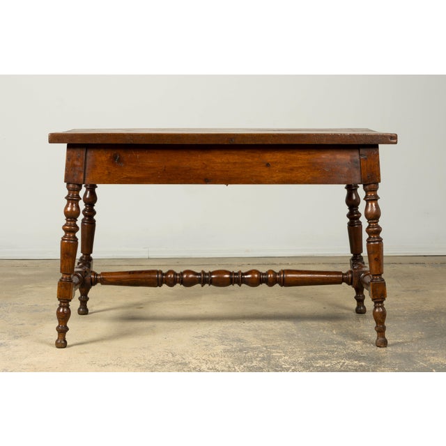Late 19th Century French Provincial Oak Writing Table For Sale - Image 18 of 18