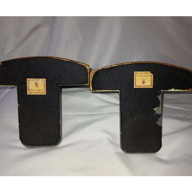 Borghese Vintage Italian Bookends- a Pair For Sale - Image 4 of 7