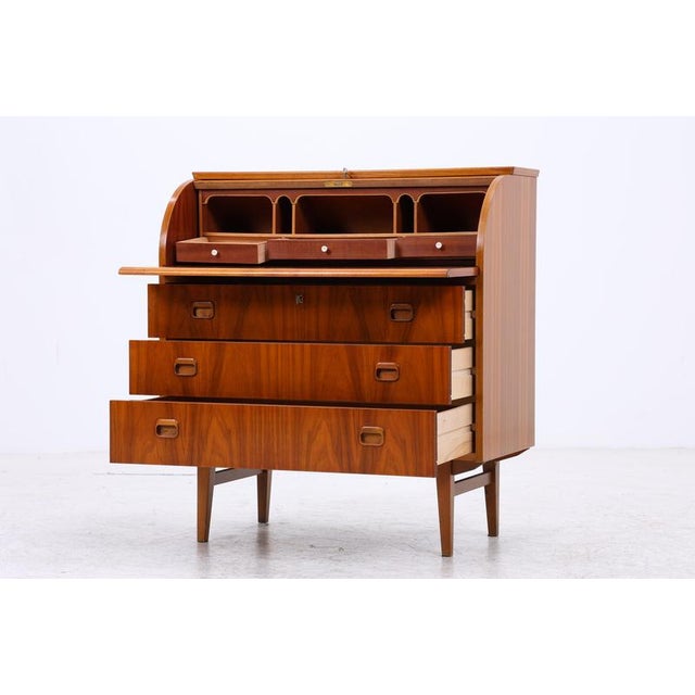 2000 - 2009 Mid-Century Secretary Writing Desk For Sale - Image 5 of 18
