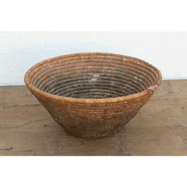 Tribal Antique Mud Sealed Harvest Bowl For Sale - Image 3 of 7
