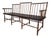 Primitive Birdcage Style 72" Maple and Walnut Eight Leg Deacons Bench For Sale